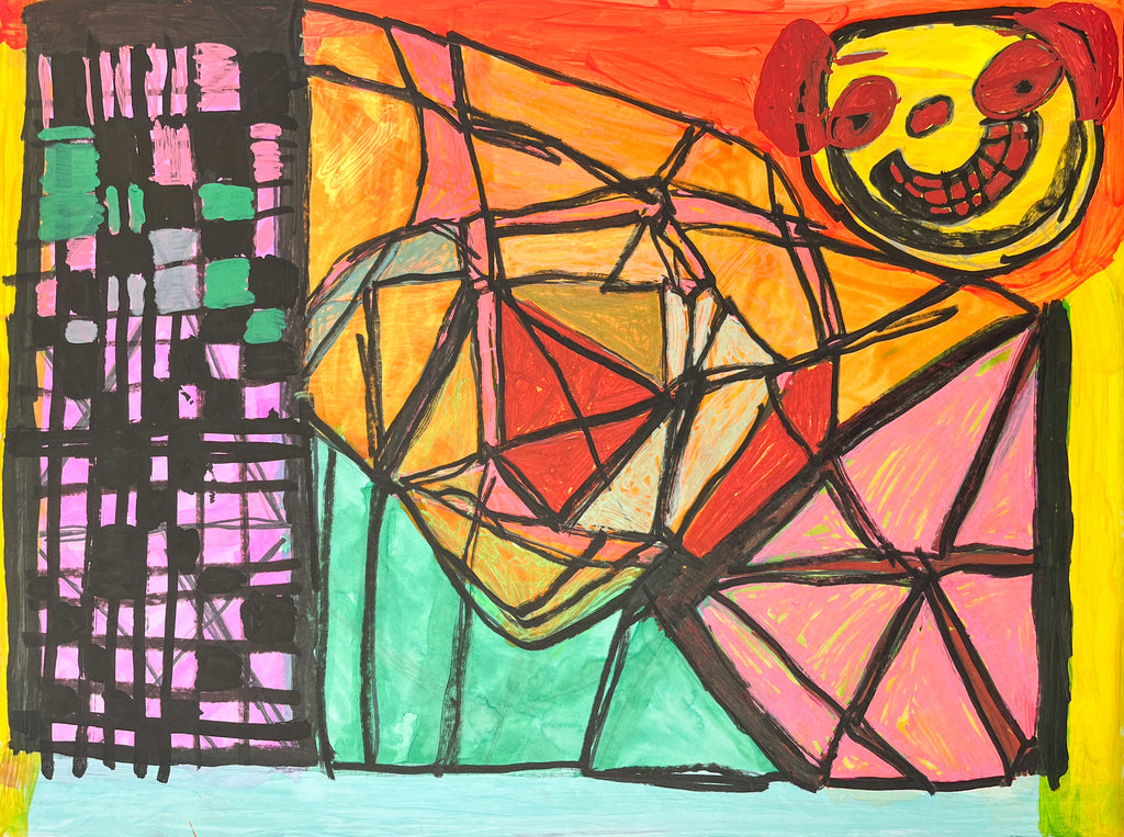 Abstract Shapes with Face, by Renee Rogan