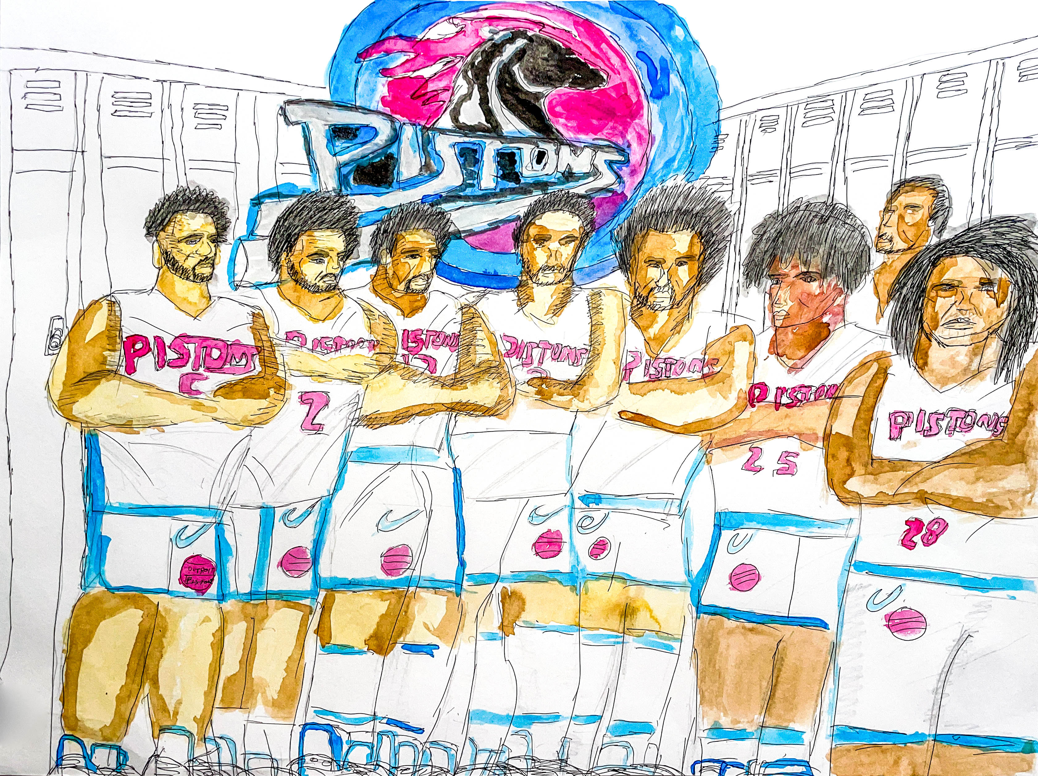 Detroit Pistons, by Richard Marshall