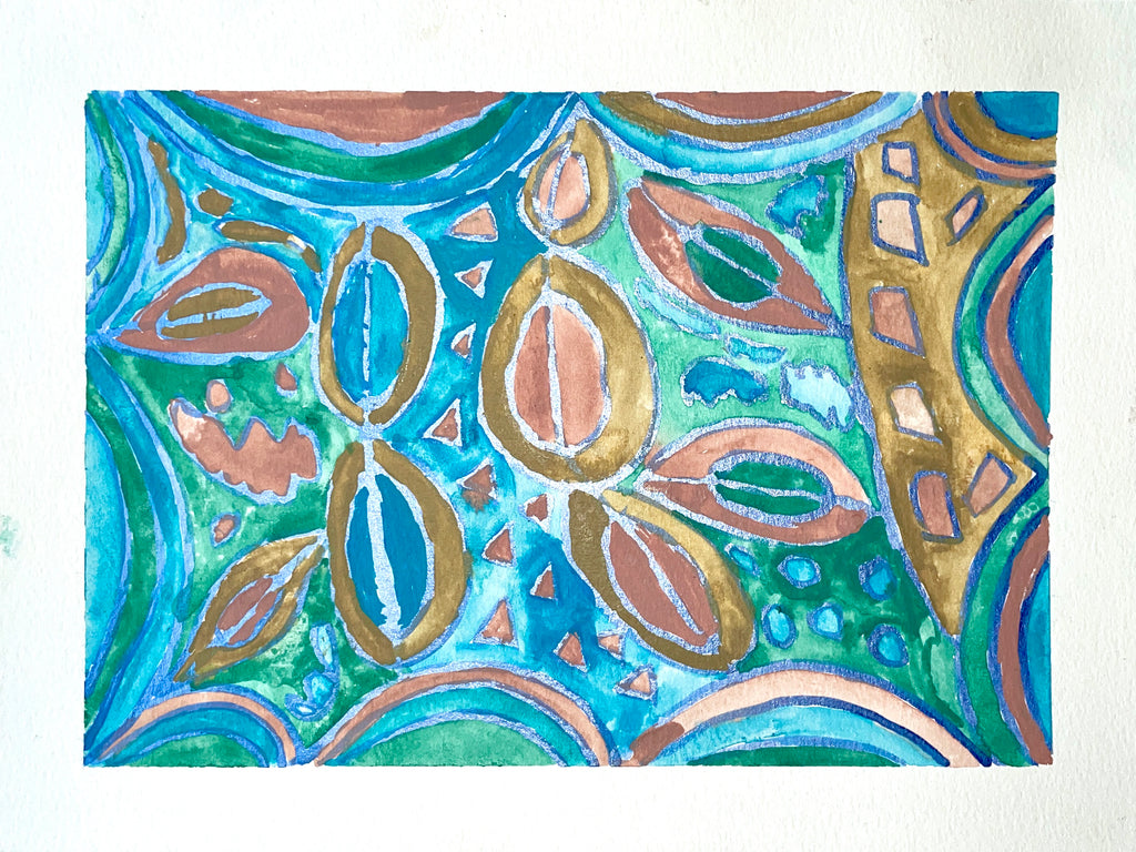 Untitled (Earthy Blues), by Rodney Hudson
