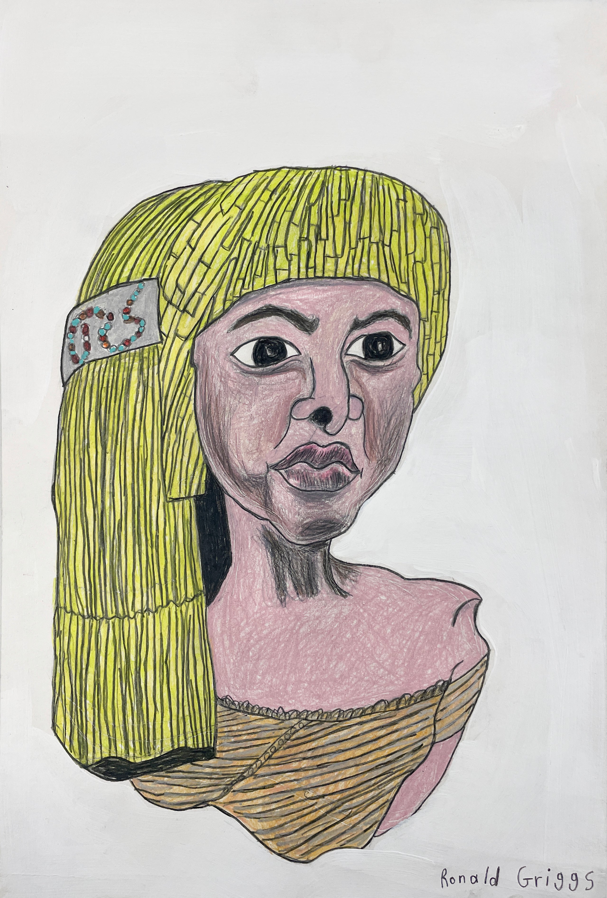 Girl With Yellow Hair, by Ronald Griggs - pasc-gallery