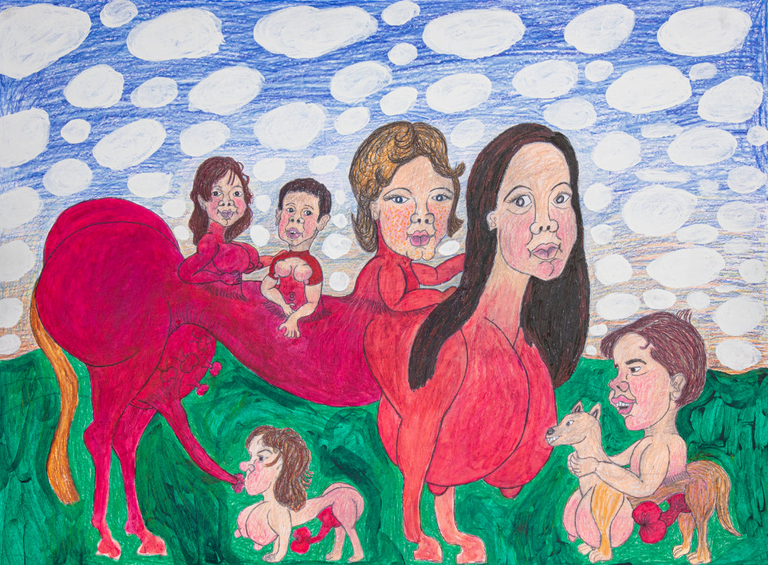 Centaur Family, by Ronald Griggs - pasc-gallery
