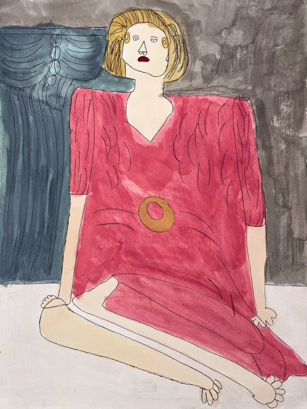 Seated, by Rubin Bates
