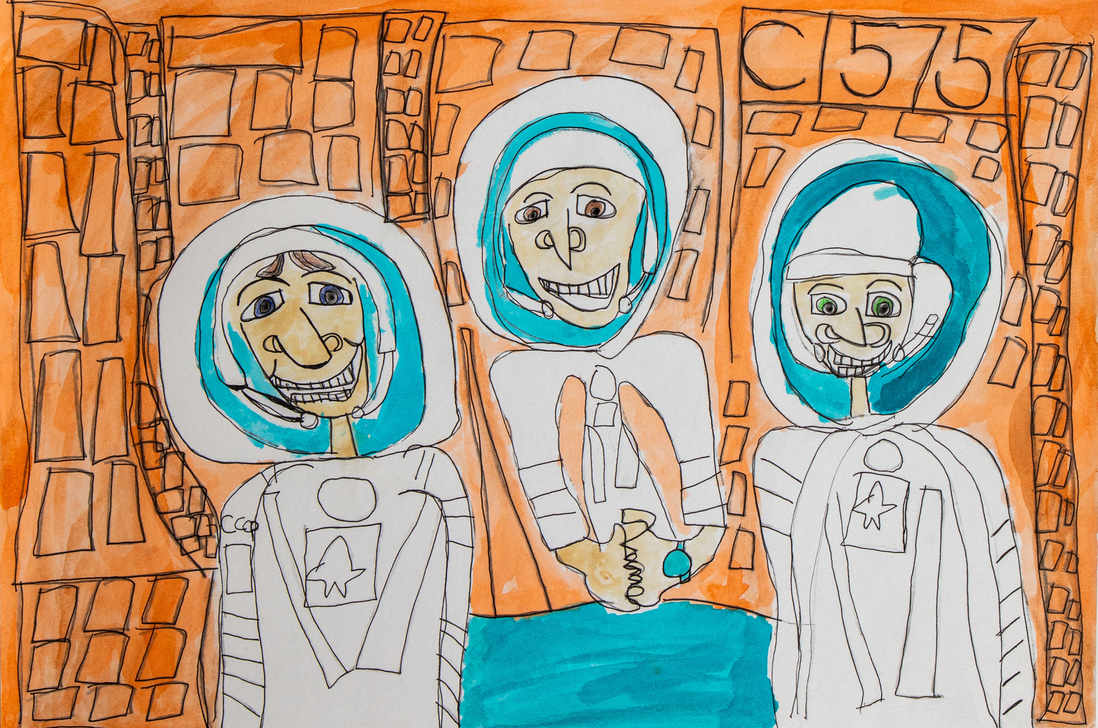 Astronauts Having A Time of their Lives, by Ryan Cooke - pasc-gallery