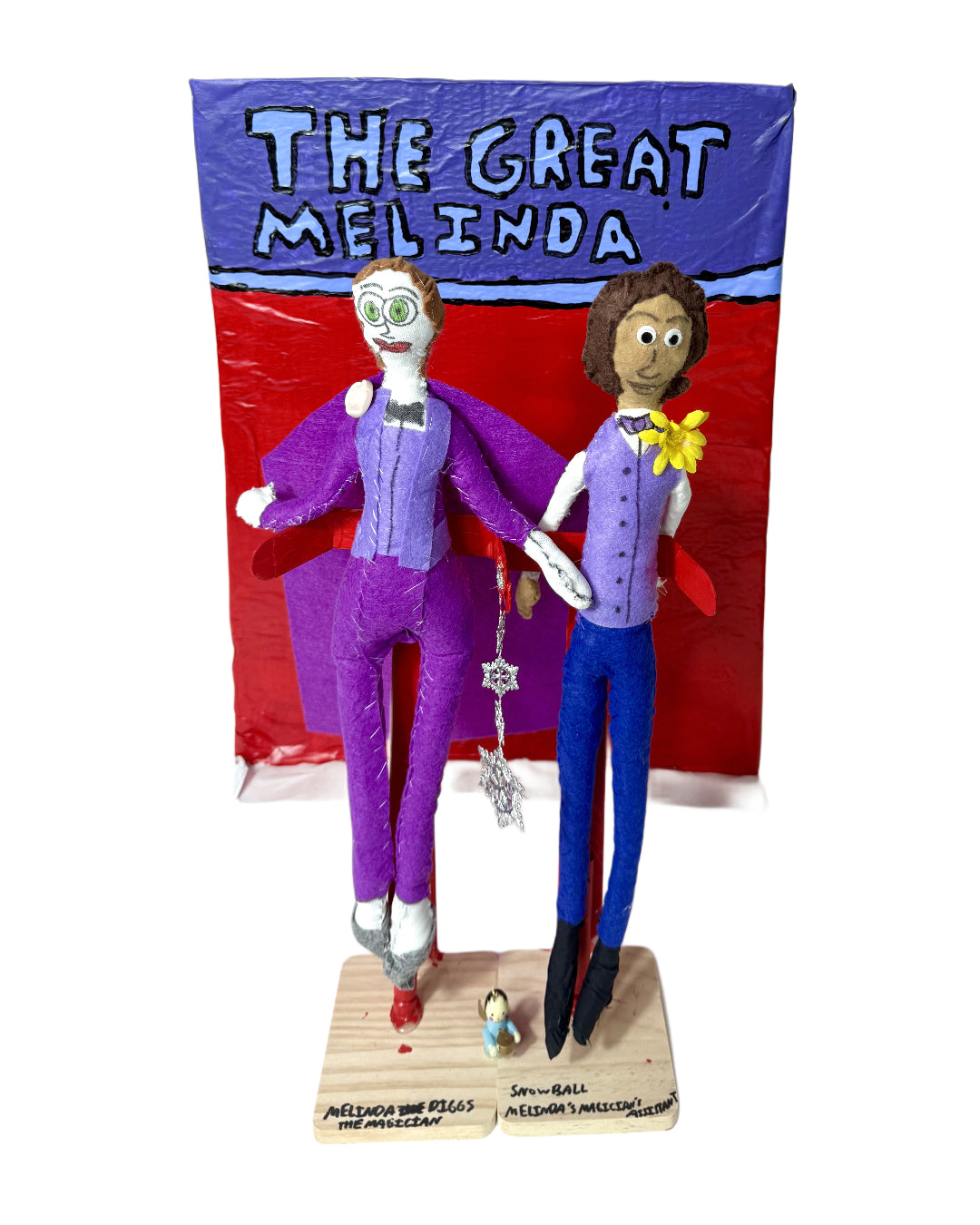 The Great Melinda and Her Assistant Snowball, by Santina Dionisi - pasc-gallery