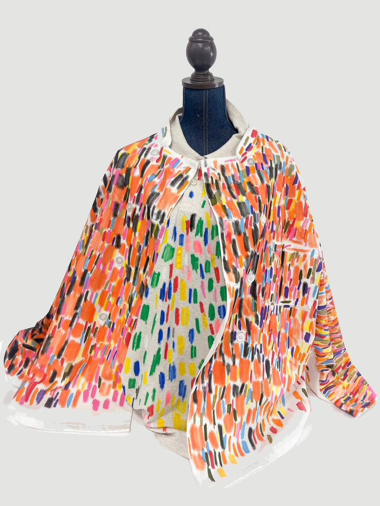 Patterned Jacket and Shirt, by Stanley Brown