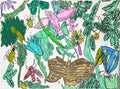 Untitled (Butterflies and Flowers), by Willie Whitehead - pasc-gallery