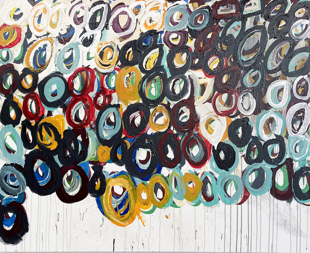 Untitled Multi-colored Circles, by DeRon Hudson