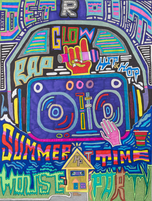 Detroit Summertime House Party, by Jeremy Taylor, Giclee Print