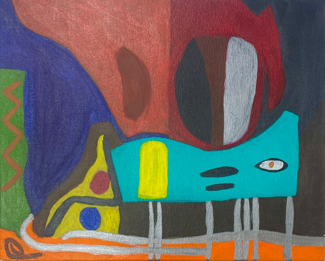 Untitled (Abstract Shapes), by Je'vonnie Evans - pasc-gallery