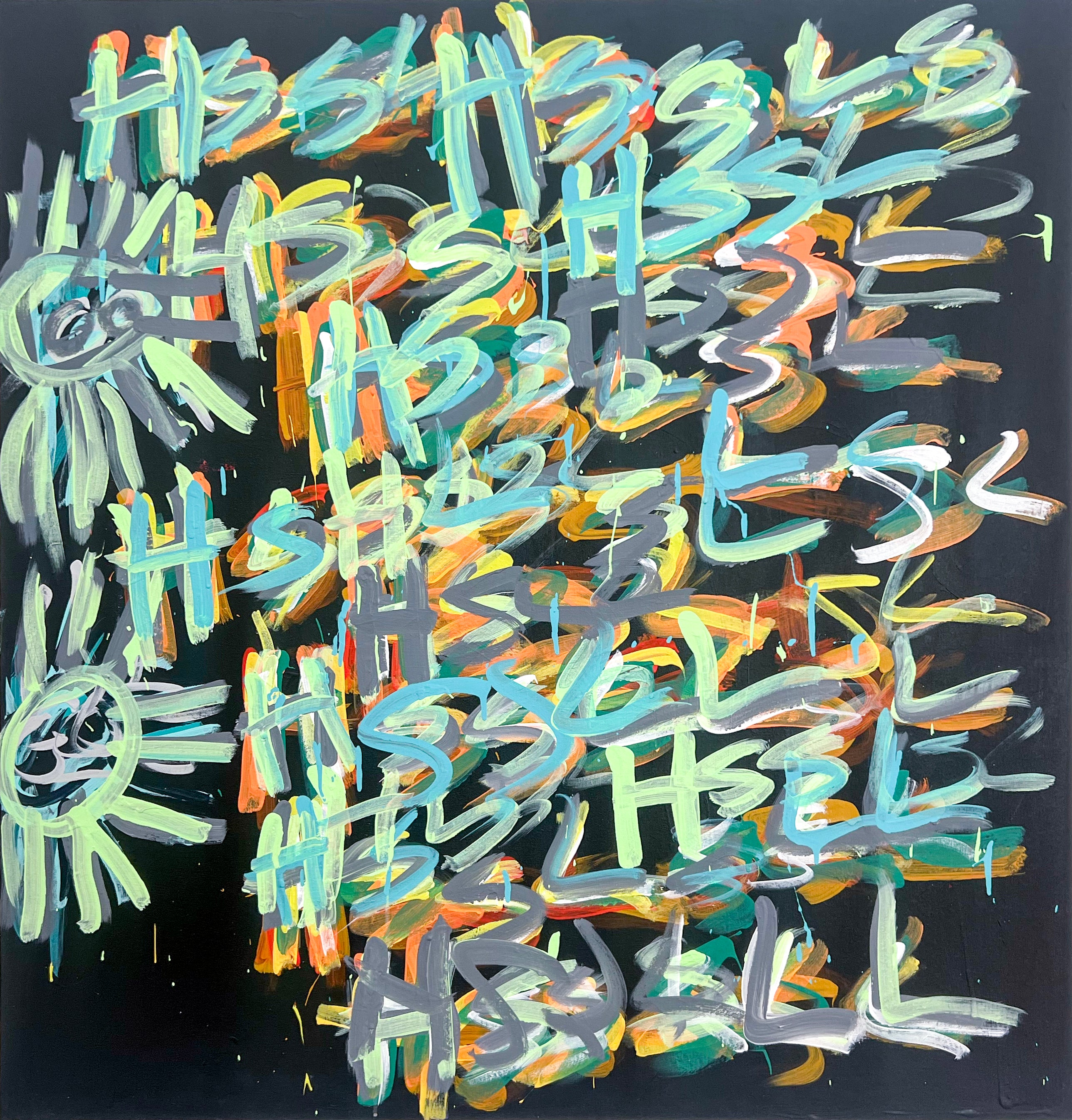 Untitled 15 (Hogan on Black), by Jirard Bond - pasc-gallery