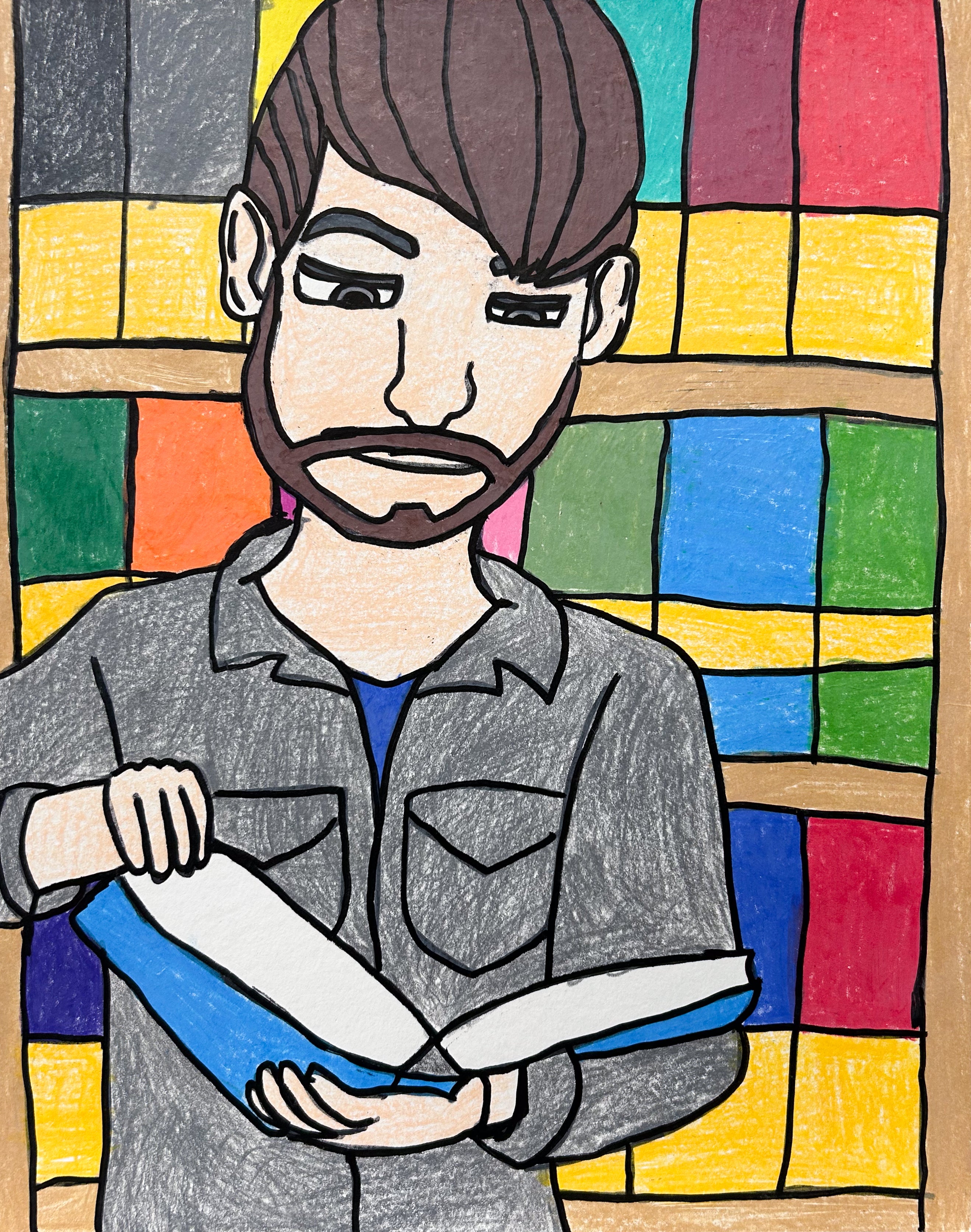 Man Reading, by John Peterson - pasc-gallery