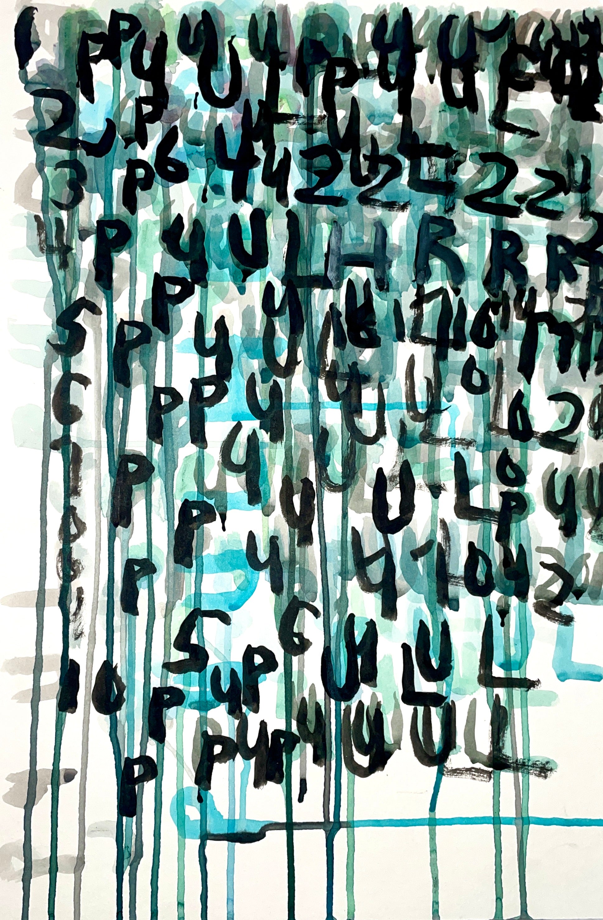 Untitled (Black Green), by Paul Carter