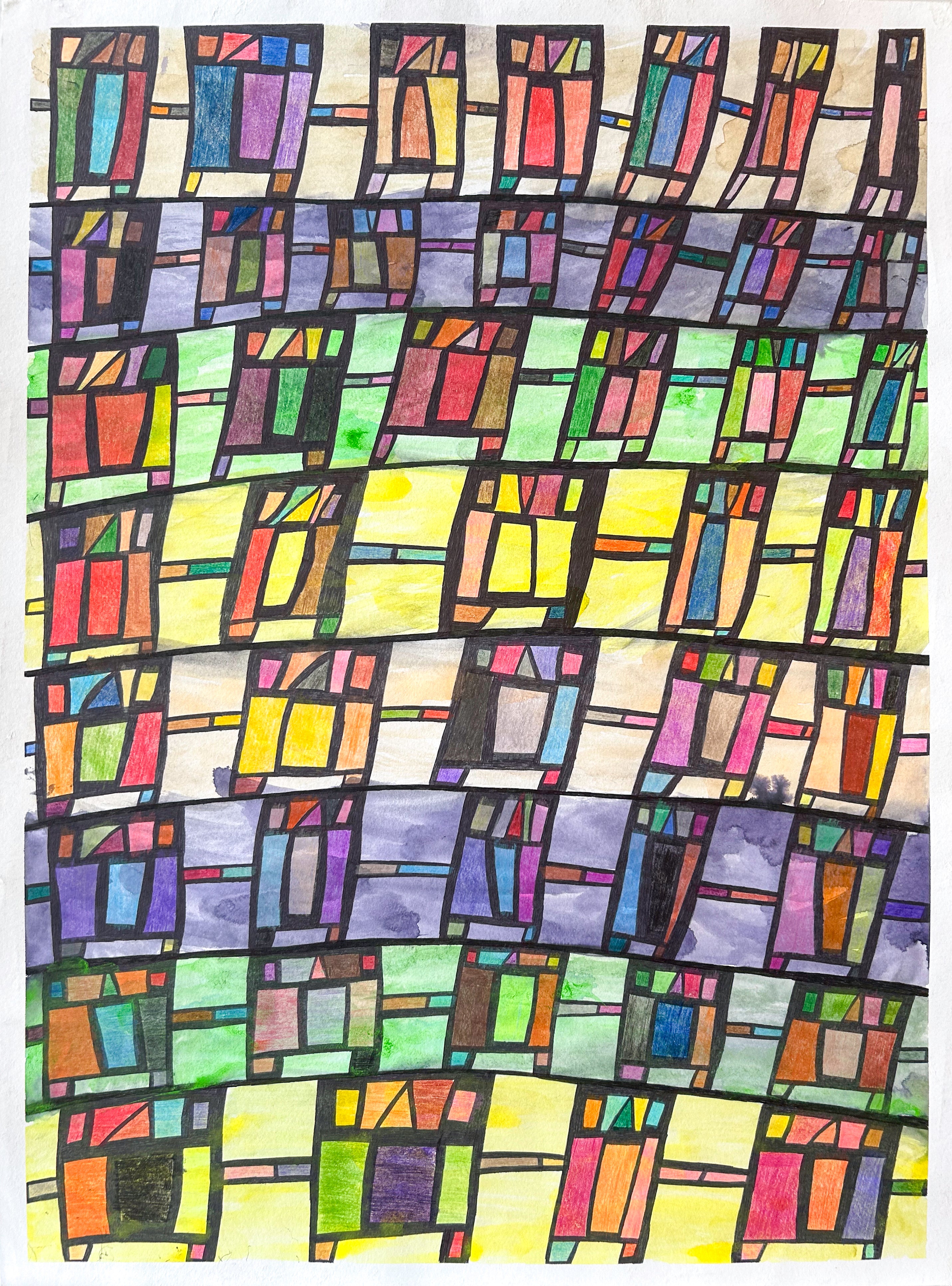 Untitled (Rainbow Colored People), by Robert Duncombe - pasc-gallery