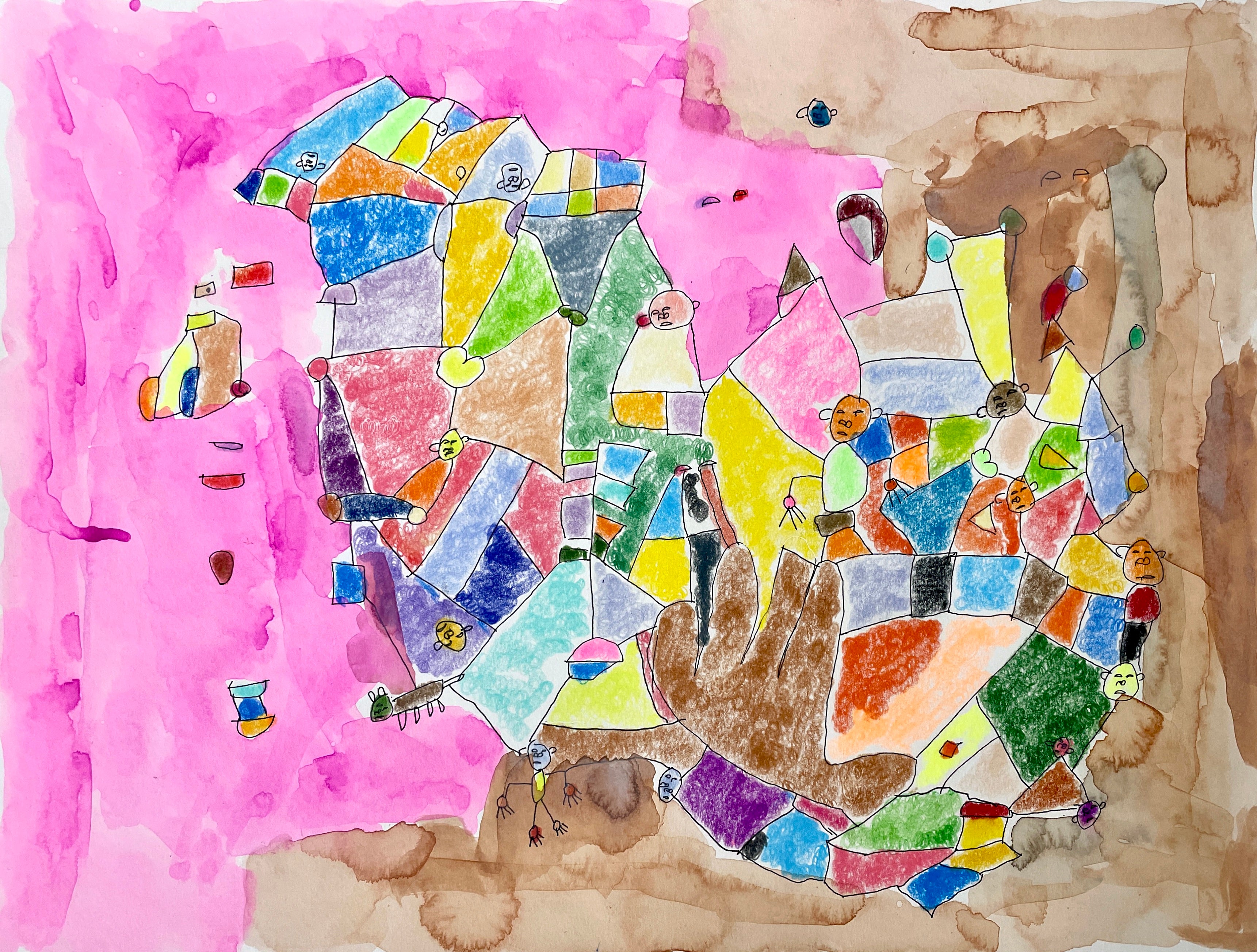 Abstract (Pink Tan), by Starr Waters