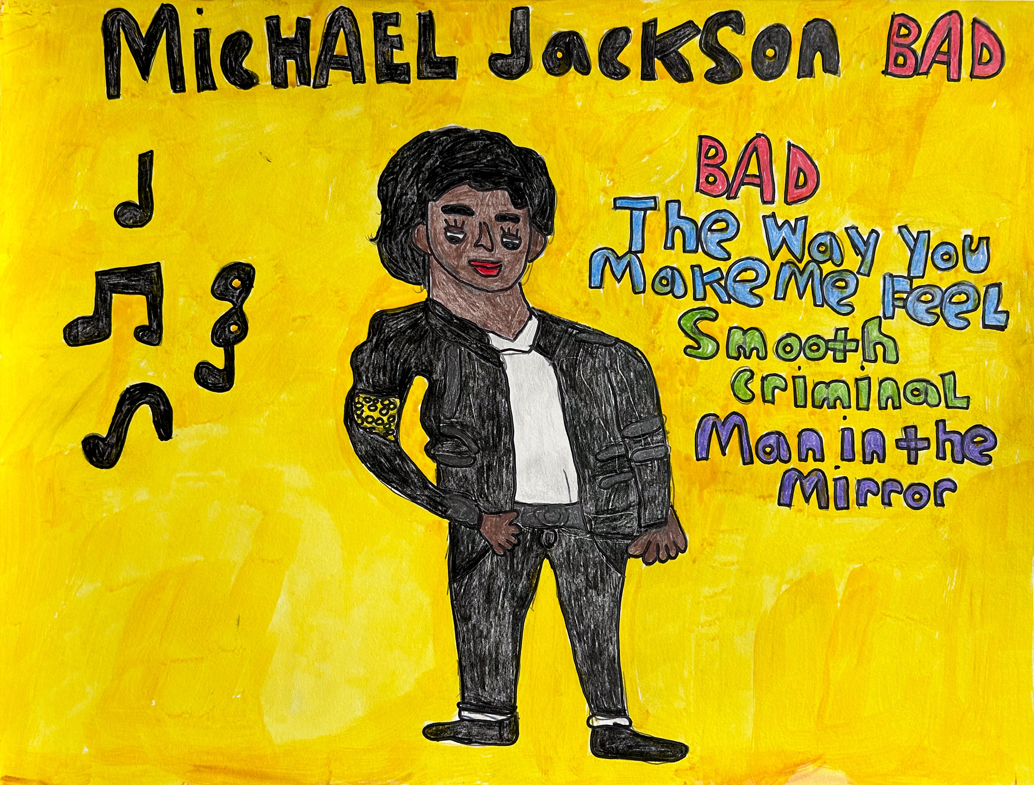 Michael Jackson in Bad, by Thomas Saunders
