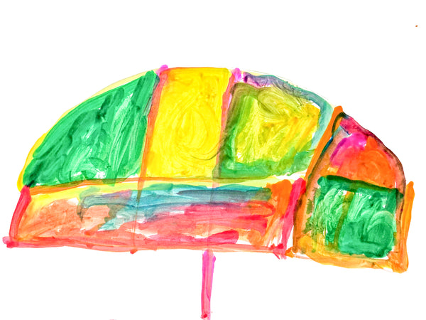 Untitled (Umbrella), Watercolor