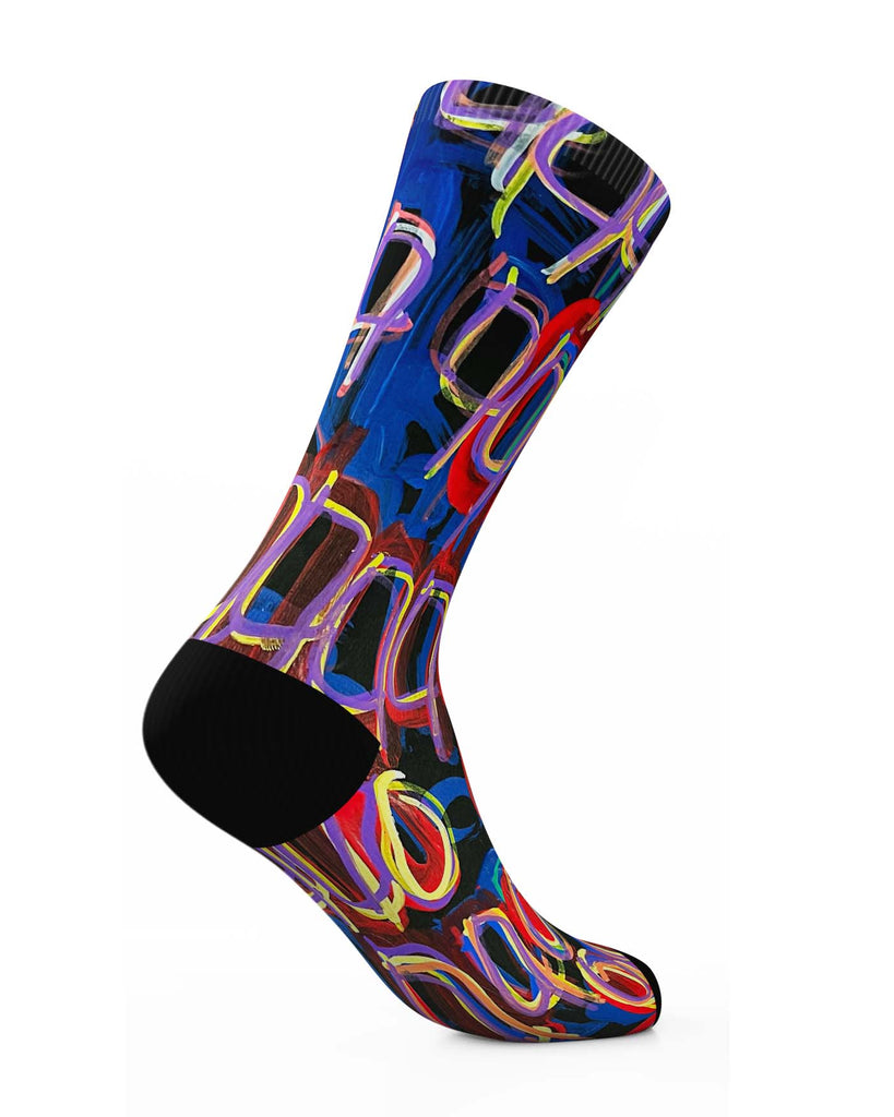 Dark Abstraction Socks by DeRon Hudson