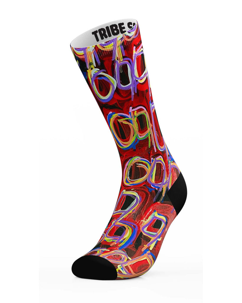 Dark Abstraction Socks by DeRon Hudson