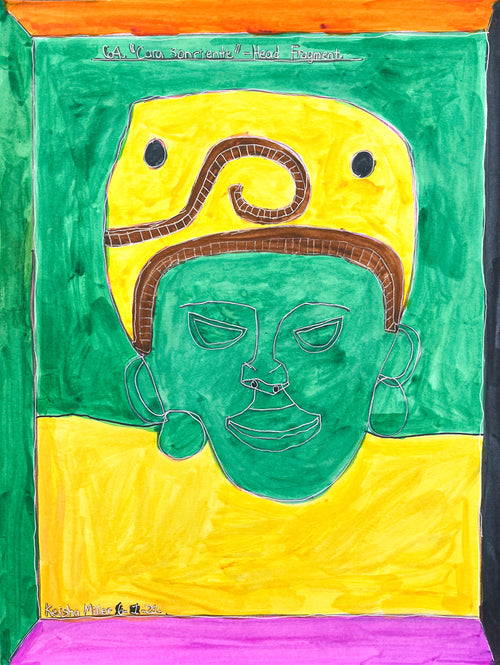 Cara Sonriente, Head Fragment, by Keisha Miller - pasc-gallery