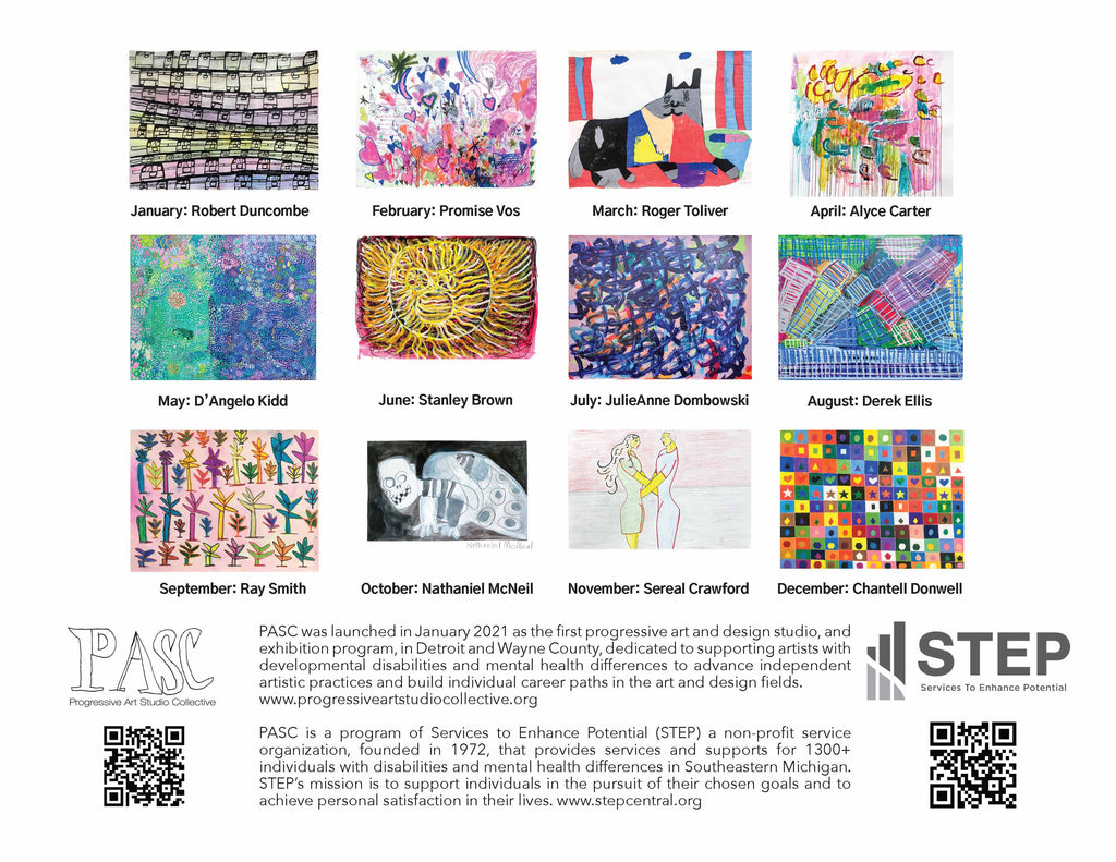 STEP 2023 Calendar Featuring PASC Artists