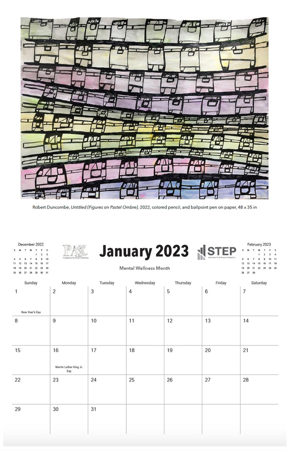 STEP 2023 Calendar Featuring PASC Artists