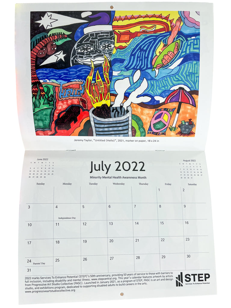 STEP 2022 Calendar Featuring PASC Artists