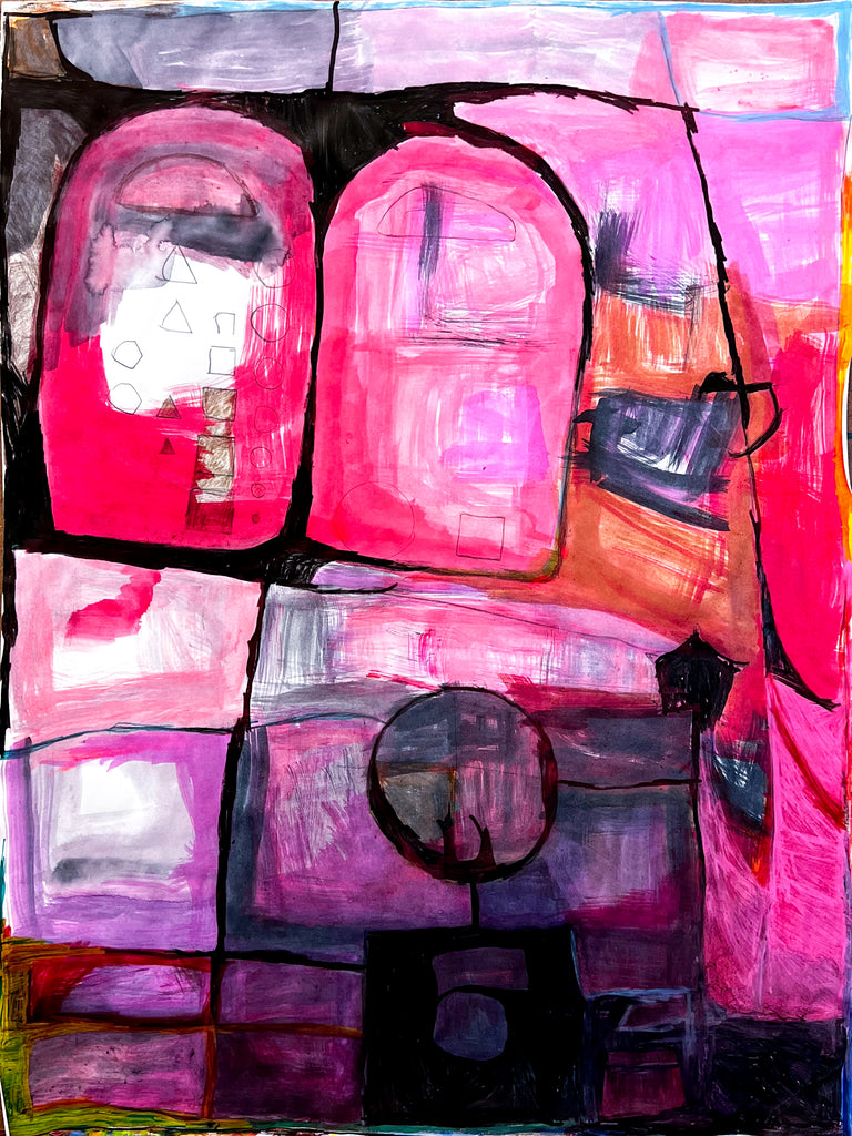 Untitled 05: Pink and Purple, by Susan Hudson