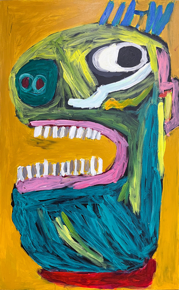 Abstract Head with Teeth, by Alsendoe Owens