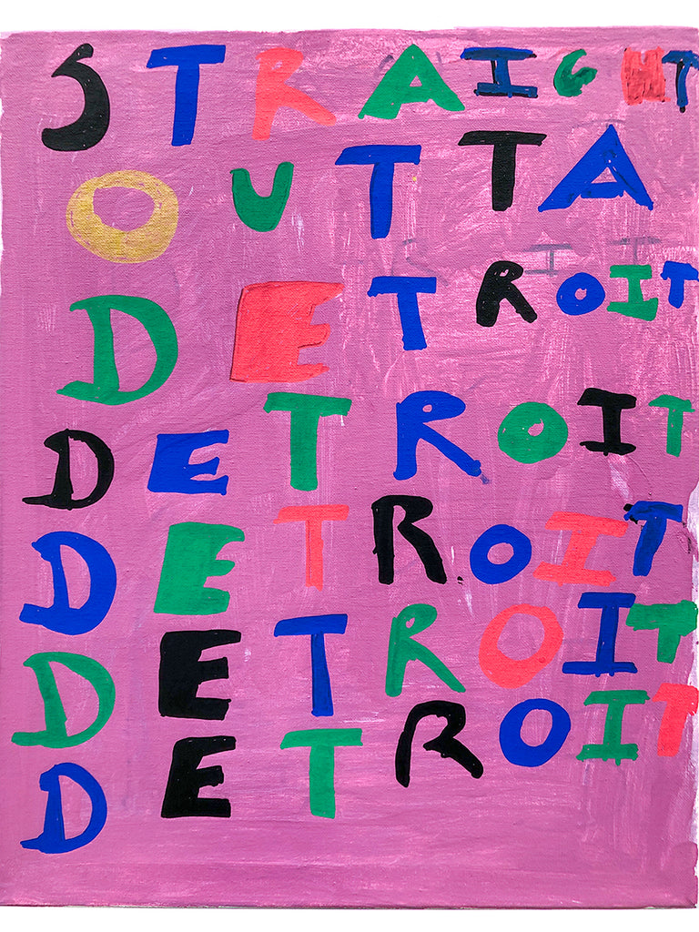 Straight Outta Detroit , Acrylic Painting
