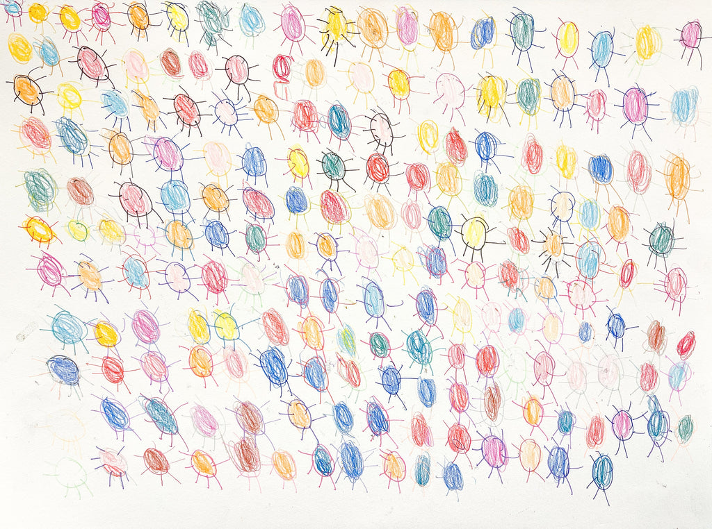 Untitled (Suns), Drawing by Belva Pyles