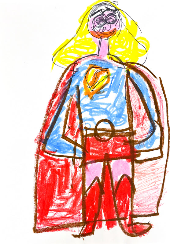 Supergirl 2, mixed media by Bobby Brooks