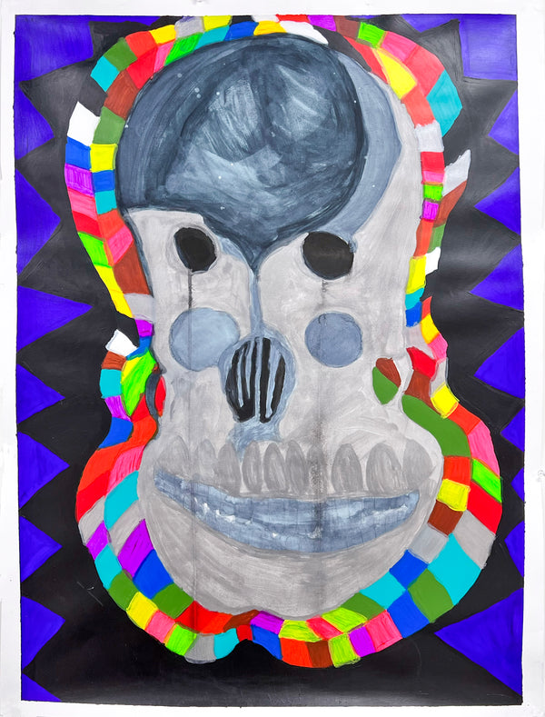 Rainbow Skull, by Chantell Donwell