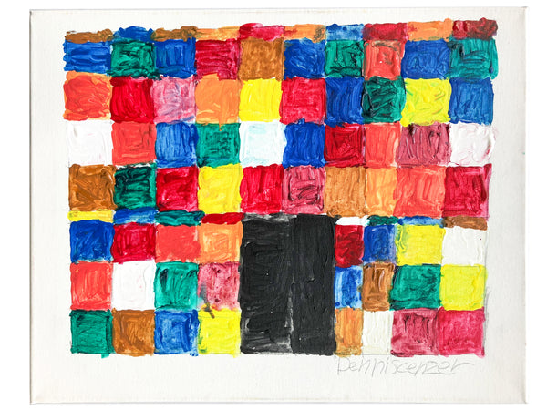 Untitled (Colorful Building 1), Painting