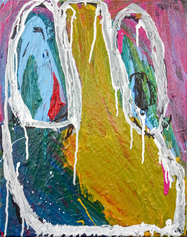 Untitled 06 (Face), Painting by Eric Green