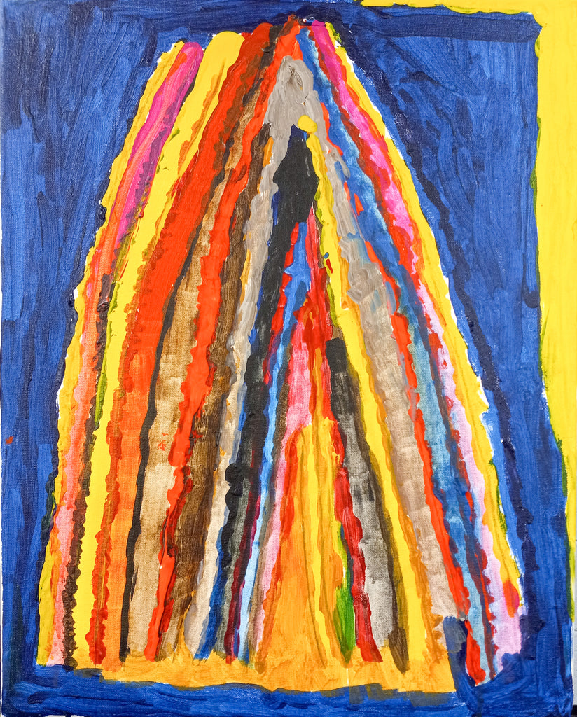 Untitled (Chevron), painting by Ivory McKinley