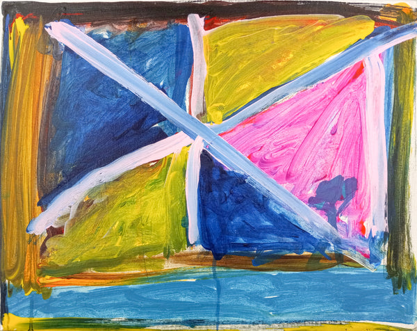 Untitled (Flag), painting by Khiry O'Neil