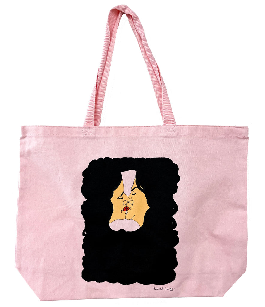 Kiss Tote Bag by Ronald Griggs