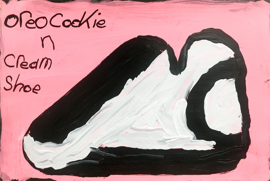 Oreo Cookie n Cream Shoe, by Lesley Carlton
