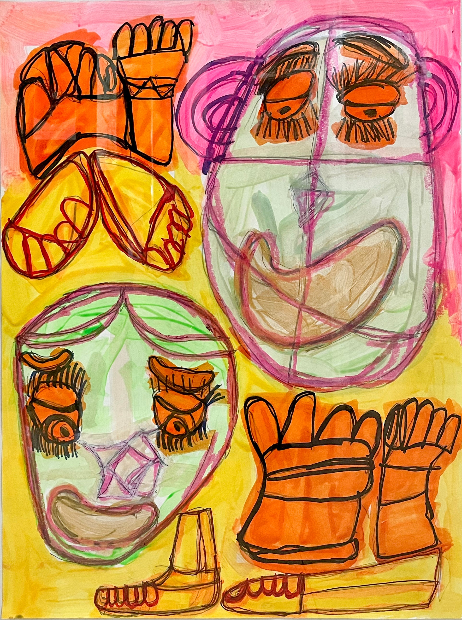Faces Feet and Hands, by Renee Rogan - pasc-gallery