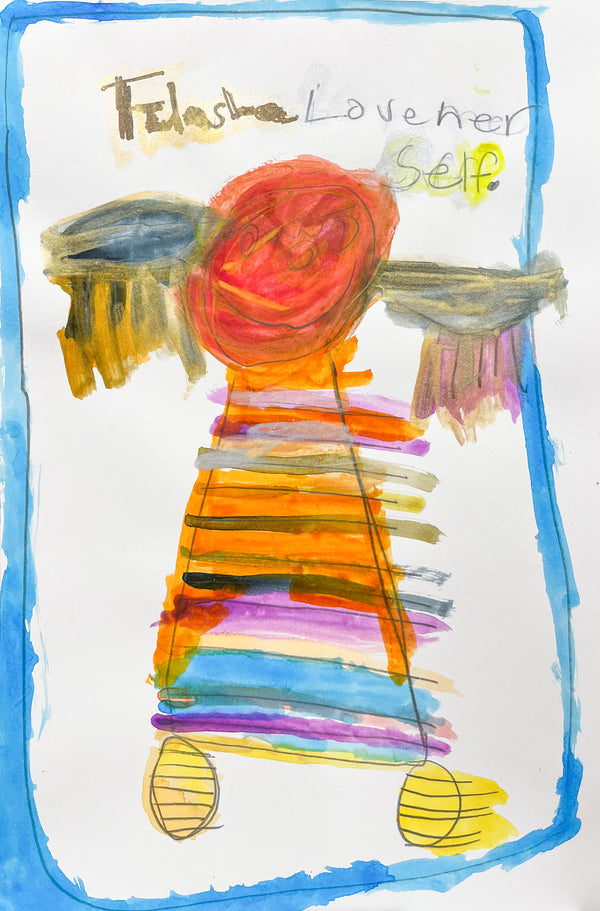 Love Herself, drawing by Telasha Dantzler